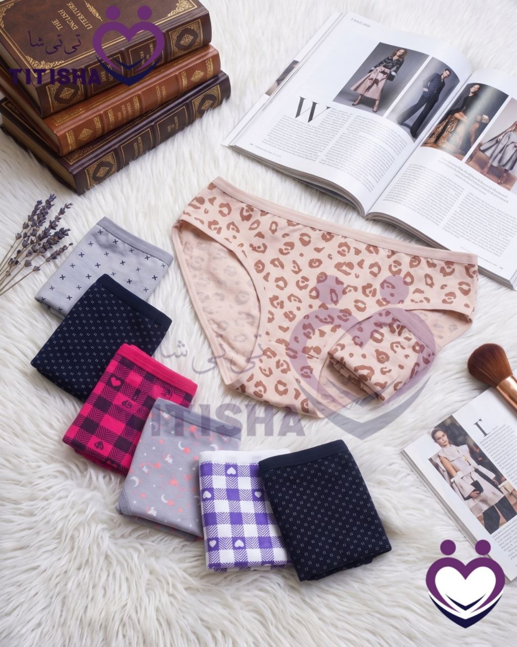 شورت نخی زنانه طرحدار 2XL طرح 1 